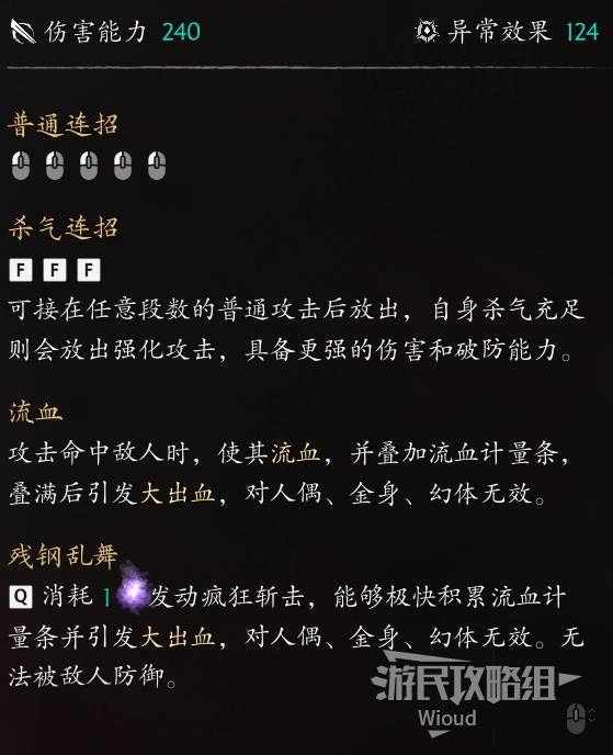 残钢刃 — Equipment description